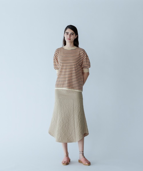 MEYAME(メヤメ)の「MEYAME/メヤメ フローラルビューティフルスカート FLORAL BEAUTIFUL SKIRT(スカート・レディース・ネイビー/ベージュ・0/1)」の4枚目の写真