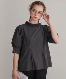 パフスリーブ」に該当するトップス（グレー/灰色系）ファッション通販