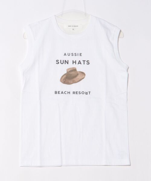 tシャツ 「ANGE IN DISGUISE」AUSSIE SUN HAT Sleeveless レディース ANGE IN DISGUISE】AUSSIE SUN HAT Sleeveless（Tシャツ