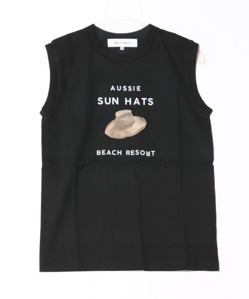 tシャツ 「ANGE IN DISGUISE」AUSSIE SUN HAT Sleeveless レディース ANGE IN DISGUISE】AUSSIE SUN HAT Sleeveless（Tシャツ