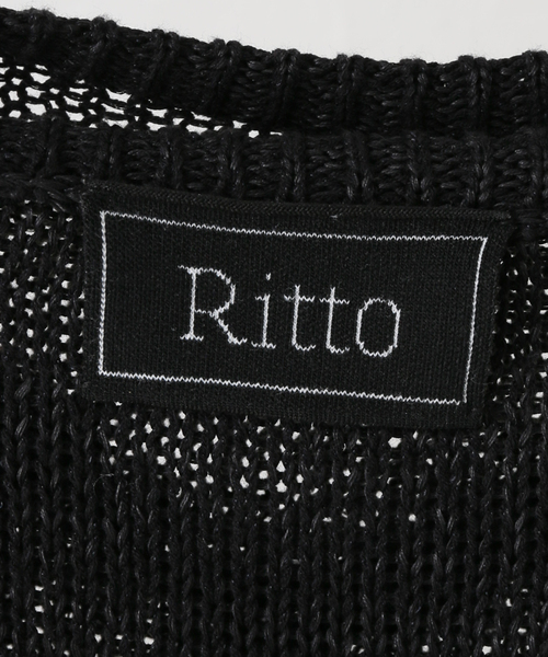 セール】Ritto/リット カットフリンジジレ 202503-ST（ニット
