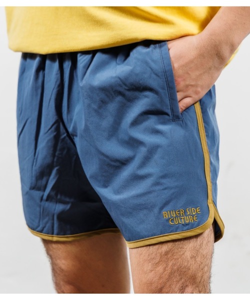 RIVER SIDE CULTURE（リバーサイドカルチャー）の「RIVER SIDE CULTURE/RSC ナイロンパイピングショーツ (M4)（その他パンツ・メンズ・ブラウン/チャコールグレー/ブルー・MEDIUM/LARGE/X-LARGE）」の3枚目の写真