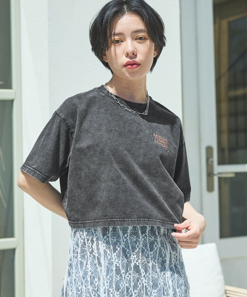 PAGEBOY（ページボーイ）の「サウナボーイ コラボ コンパクトT（Tシャツ/カットソー・レディース・オフホワイト/ブルー/ブラック・FREE）」の11枚目の写真