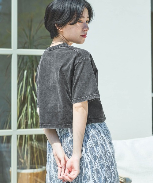 PAGEBOY（ページボーイ）の「サウナボーイ コラボ コンパクトT（Tシャツ/カットソー・レディース・オフホワイト/ブルー/ブラック・FREE）」の13枚目の写真