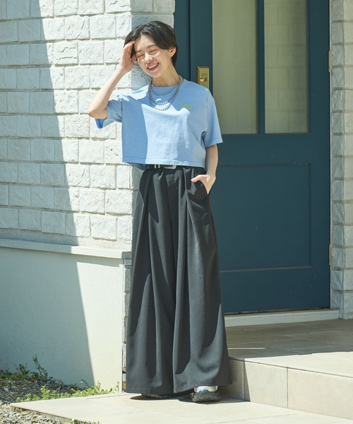 PAGEBOY（ページボーイ）の「サウナボーイ コラボ コンパクトT（Tシャツ/カットソー・レディース・オフホワイト/ブルー/ブラック・FREE）」の16枚目の写真