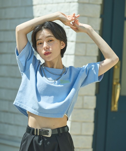 PAGEBOY（ページボーイ）の「サウナボーイ コラボ コンパクトT（Tシャツ/カットソー・レディース・オフホワイト/ブルー/ブラック・FREE）」の19枚目の写真