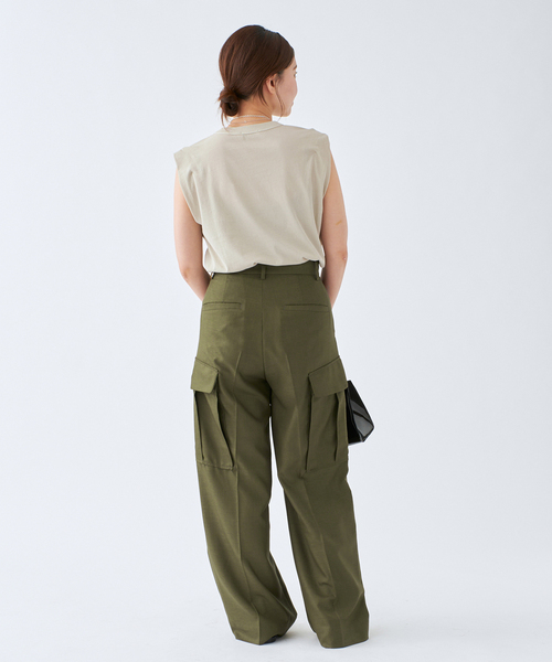 IENA ATONカットソー♢ 追加》ATON/エイトン FRESCA SINGLE JERSEY ノースリーブ（T