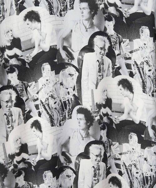 DENNIS MORRIS/BOLLOKS ANARCHY MIX柄 オープンカラーシャツ