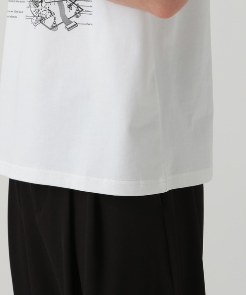 LURAKU（ルラク）の「【LURAKU】Record graphic T-shirt / レコードグラフィックTシャツ（Tシャツ/カットソー・メンズ・ホワイト/ブラック・MEDIUM/LARGE）」の8枚目の写真