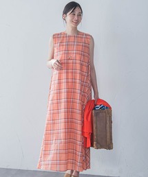 と*ん様 オレンジと赤のチェック柄ワンピース と*ん様 オレンジと赤のチェック柄ワンピース Amazon.co.jp