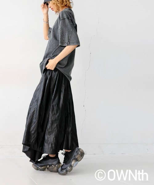 antiqua（アンティカ）の「リブ切替デザインTシャツ（Tシャツ/カットソー・レディース・ブラック/ホワイト・ONESIZE）」の14枚目の写真