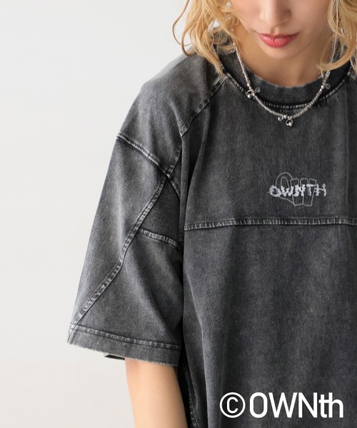 antiqua（アンティカ）の「リブ切替デザインTシャツ（Tシャツ/カットソー・レディース・ブラック/ホワイト・ONESIZE）」の15枚目の写真