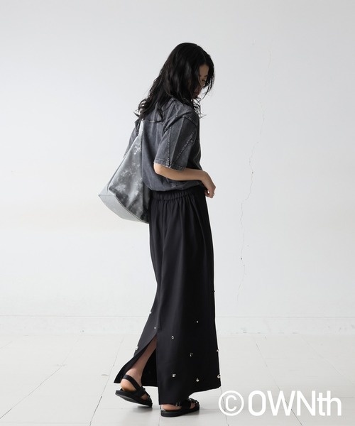 antiqua（アンティカ）の「リブ切替デザインTシャツ（Tシャツ/カットソー・レディース・ブラック/ホワイト・ONESIZE）」の17枚目の写真