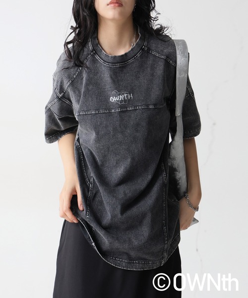antiqua（アンティカ）の「リブ切替デザインTシャツ（Tシャツ/カットソー・レディース・ブラック/ホワイト・ONESIZE）」の18枚目の写真