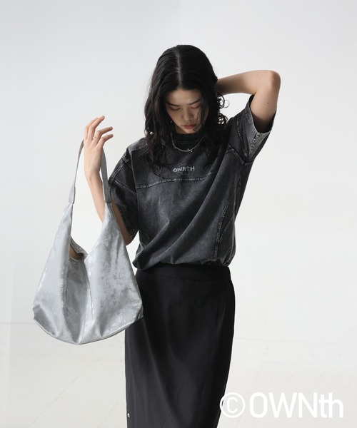 antiqua（アンティカ）の「リブ切替デザインTシャツ（Tシャツ/カットソー・レディース・ブラック/ホワイト・ONESIZE）」の19枚目の写真