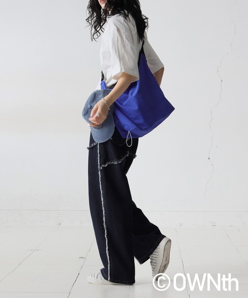 antiqua（アンティカ）の「リブ切替デザインTシャツ（Tシャツ/カットソー・レディース・ブラック/ホワイト・ONESIZE）」の5枚目の写真