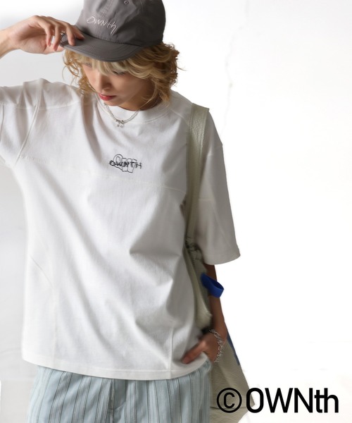 antiqua（アンティカ）の「リブ切替デザインTシャツ（Tシャツ/カットソー・レディース・ブラック/ホワイト・ONESIZE）」の8枚目の写真