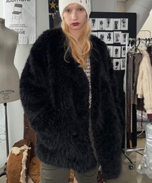 SHAGGIE | 【ViVi掲載】プードルボアダブルテーラードジャケット(テーラードジャケット)