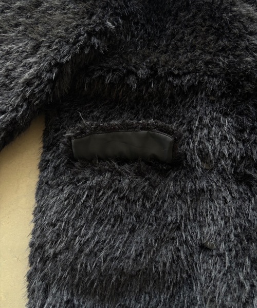 SHAGGIE（シャギー）の「【ViVi掲載】プードルボアダブルテーラードジャケット（テーラードジャケット・レディース・ブラック/ピンク/ベージュ・FREE）」の14枚目の写真