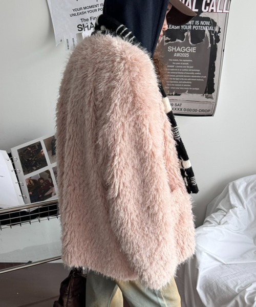 ViVi掲載】プードルボアダブルテーラードジャケット（テーラード