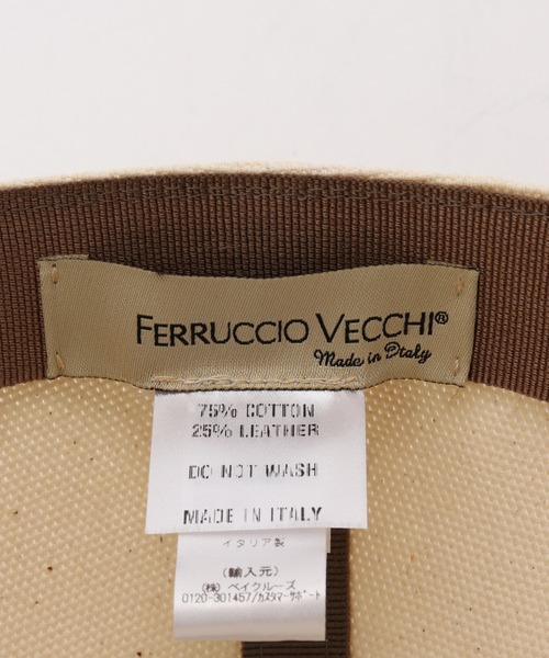 FRAMeWORK（フレームワーク）の「FERRUCCIO VECCHI 2トーンレザーキャップ（キャップ・レディース・キャメル/ブラウン・FREE）」の10枚目の写真