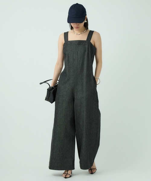 Chaos（カオス）の「Chaos(カオス)/◆WHY NOT NOW◆バナックサロペット（サロペット/オーバーオール・レディース・ブラック・FREE）」の2枚目の写真