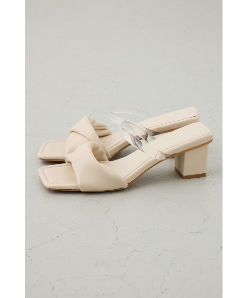 AZUL by moussy(アズールバイマウジー)の「ツイストベルトサンダル(サンダル・レディース・アイボリー/ブラック・SMALL/MEDIUM/LARGE)」の5枚目の写真