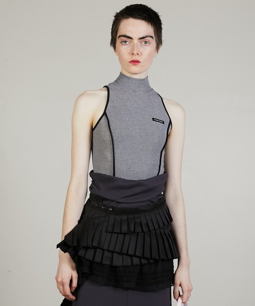 PRANK PROJECT（プランクプロジェクト）の「ハイネックアメスリトップ / High Neck American Sleeve Top（その他トップス・レディース・ブラック/マルチ/ライトイエロー・FREE）」の17枚目の写真