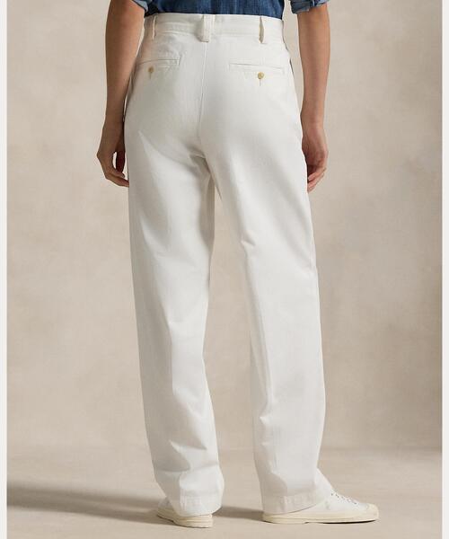 POLO RALPH LAUREN(ポロ ラルフ ローレン)の「コットン チノ ストレートレッグ パンツ(チノパンツ・レディース・ホワイト・00/0/2/4/6/8)」の4枚目の写真