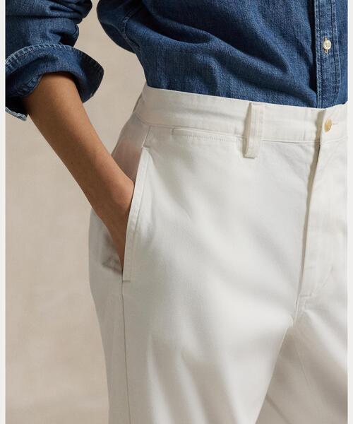 POLO RALPH LAUREN(ポロ ラルフ ローレン)の「コットン チノ ストレートレッグ パンツ(チノパンツ・レディース・ホワイト・00/0/2/4/6/8)」の5枚目の写真