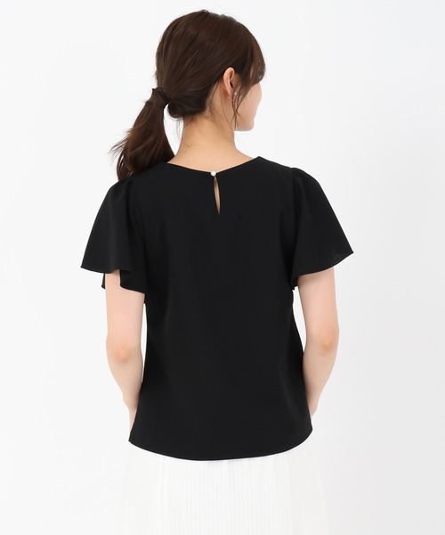 MISCH MASCH(ミッシュマッシュ)の「2025新作 パールフレア袖カットブラウス(シャツ/ブラウス・レディース・ピンク/ホワイト/ブラック/グレー・フリ-)」の16枚目の写真