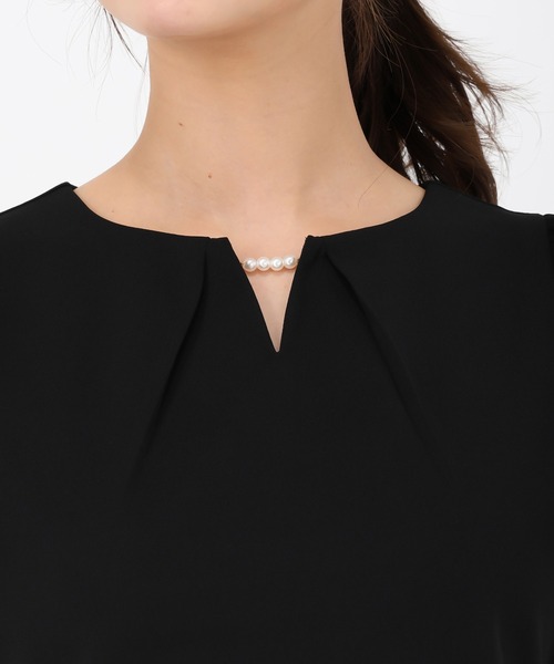 MISCH MASCH(ミッシュマッシュ)の「2025新作 パールフレア袖カットブラウス(シャツ/ブラウス・レディース・ピンク/ホワイト/ブラック/グレー・フリ-)」の17枚目の写真