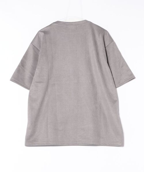 ARCHIVER(アーカイバ)の「【Bz】ベロアタッチオーバーサイズプリントTシャツ(Tシャツ/カットソー・レディース・グレー/ブラック/パープル/ブラウン/グリーン/レッド・FREE)」の7枚目の写真