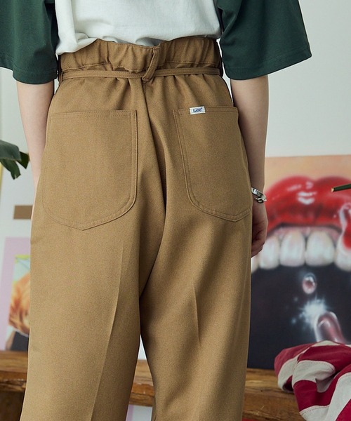 Lee(リー)の「Lee/リー BELTED EASY PANTS イージーパンツ ベルトリボン センタープレス テーパード スラックス(スラックス・メンズ・グレー/ライトグリーン/ブラック・M/L)」の17枚目の写真