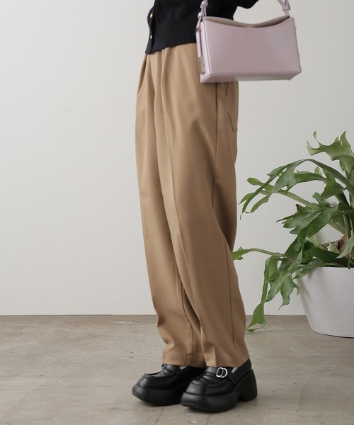 Lee(リー)の「Lee/リー BELTED EASY PANTS イージーパンツ ベルトリボン センタープレス テーパード スラックス(スラックス・メンズ・グレー/ライトグリーン/ブラック・M/L)」の20枚目の写真