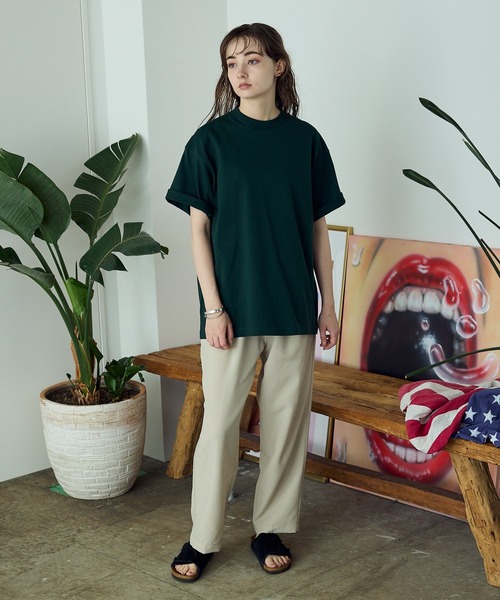 Lee(リー)の「Lee/リー BELTED EASY PANTS イージーパンツ ベルトリボン センタープレス テーパード スラックス(スラックス・メンズ・グレー/ライトグリーン/ブラック・M/L)」の10枚目の写真