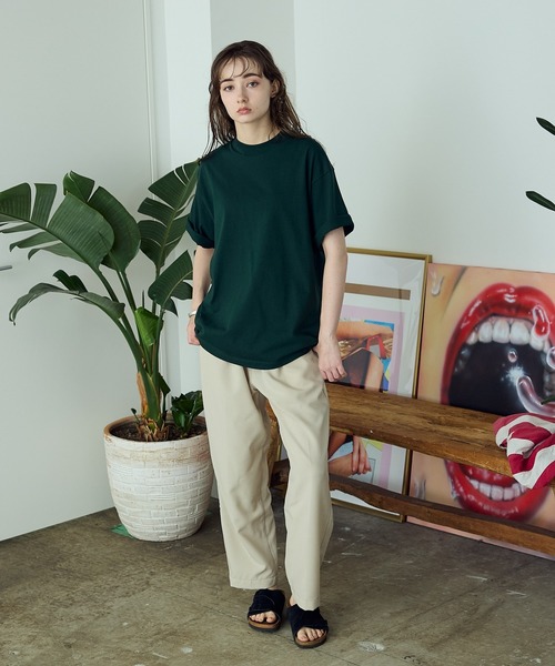 Lee(リー)の「Lee/リー BELTED EASY PANTS イージーパンツ ベルトリボン センタープレス テーパード スラックス(スラックス・メンズ・グレー/ライトグリーン/ブラック・M/L)」の11枚目の写真
