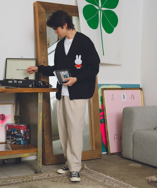 Lee(リー)の「Lee/リー BELTED EASY PANTS イージーパンツ ベルトリボン センタープレス テーパード スラックス(スラックス・メンズ・グレー/ライトグリーン/ブラック・M/L)」の13枚目の写真