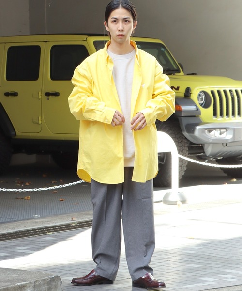 Lee(リー)の「Lee/リー BELTED EASY PANTS イージーパンツ ベルトリボン センタープレス テーパード スラックス(スラックス・メンズ・グレー/ライトグリーン/ブラック・M/L)」の6枚目の写真