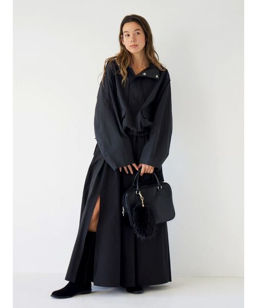 Ungrid（アングリッド）の「フードデザインルーズトップス（パーカー・レディース・ブルー/オフホワイト/ブラック・FREE）」の11枚目の写真