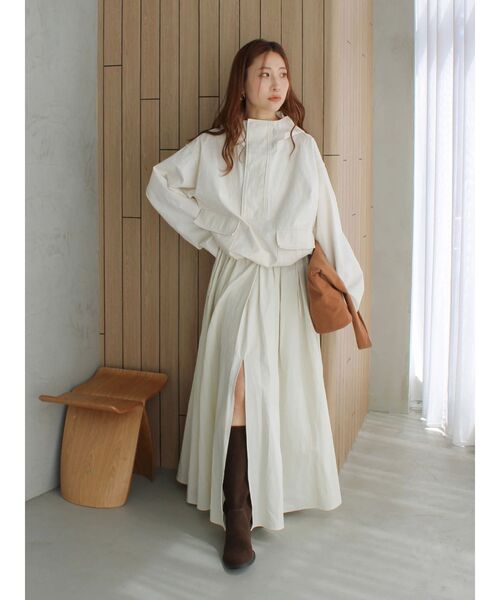 Ungrid（アングリッド）の「フードデザインルーズトップス（パーカー・レディース・ブルー/オフホワイト/ブラック・FREE）」の14枚目の写真