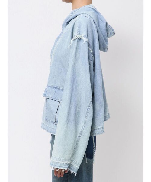 Ungrid（アングリッド）の「フードデザインルーズトップス（パーカー・レディース・ブルー/オフホワイト/ブラック・FREE）」の20枚目の写真