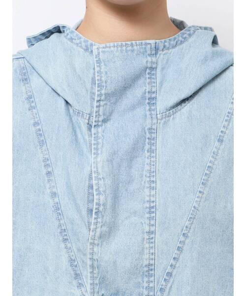 Ungrid（アングリッド）の「フードデザインルーズトップス（パーカー・レディース・ブルー/オフホワイト/ブラック・FREE）」の22枚目の写真