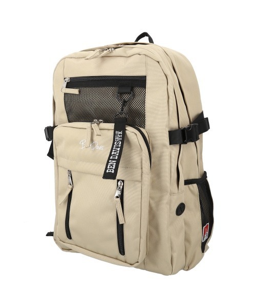 BEN DAVIS(ベンデイビス)の「BEN DAVIS ベンデイビス LARGE DAYPACK(バックパック/リュック・レディース・ライトベージュ/ブラック×パープル/ブラック×ホワイト/ブラック×レッド・FREE)」の4枚目の写真
