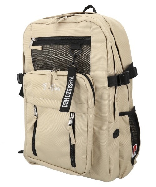 BEN DAVIS(ベンデイビス)の「BEN DAVIS ベンデイビス LARGE DAYPACK(バックパック/リュック・レディース・ライトベージュ/ブラック×パープル/ブラック×ホワイト/ブラック×レッド・FREE)」の7枚目の写真