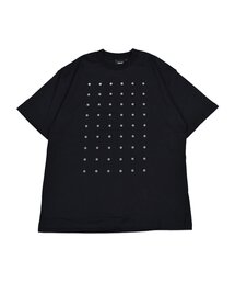 TAION（タイオン）の「【TAION】 TAION DOT LIKE BUTTON TEE ノンダウン ベーシック フロッキードット Tシャツ ショートスリーブT（Tシャツ/カットソー）」