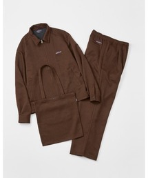THOUSAND MILE（サウザンドマイル）の「【３点セット】ZIP BLOUSON＆PANTS＆BAG SET UP WOOL LIKE/ジップブルゾン＆パンツ＆バッグ　ウールライク（セットアップ）」