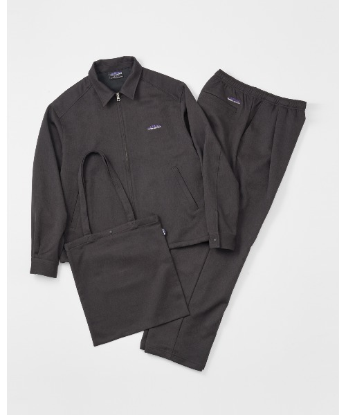 セール】【3点セット】ZIP BLOUSON＆PANTS＆BAG SET UP WOOL LIKE