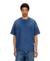 DIESEL 半袖Tシャツ 青 DIESEL - ディーゼル DIESEL 半袖Tシャツ ロゴTシャツ 半袖