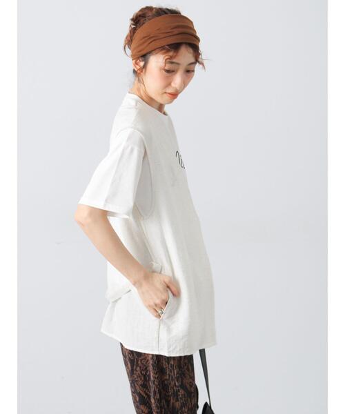 Lugnoncure（ルノンキュール）の「ベルト付き麻調ジレ（ベスト・レディース・オフホワイト/ブラウン/ブラック・F）」の17枚目の写真